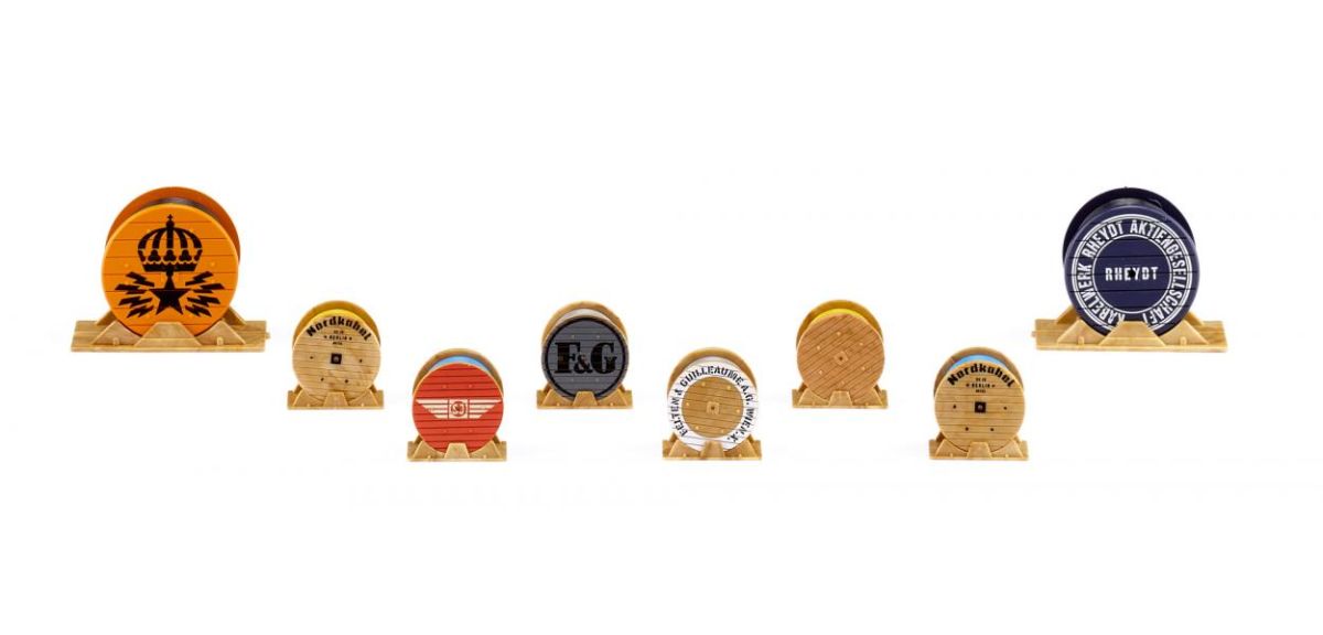 Wiking 001831 - Zubehörpackung - Kabeltrommeln | Modellbahn | Modelleisenbahn