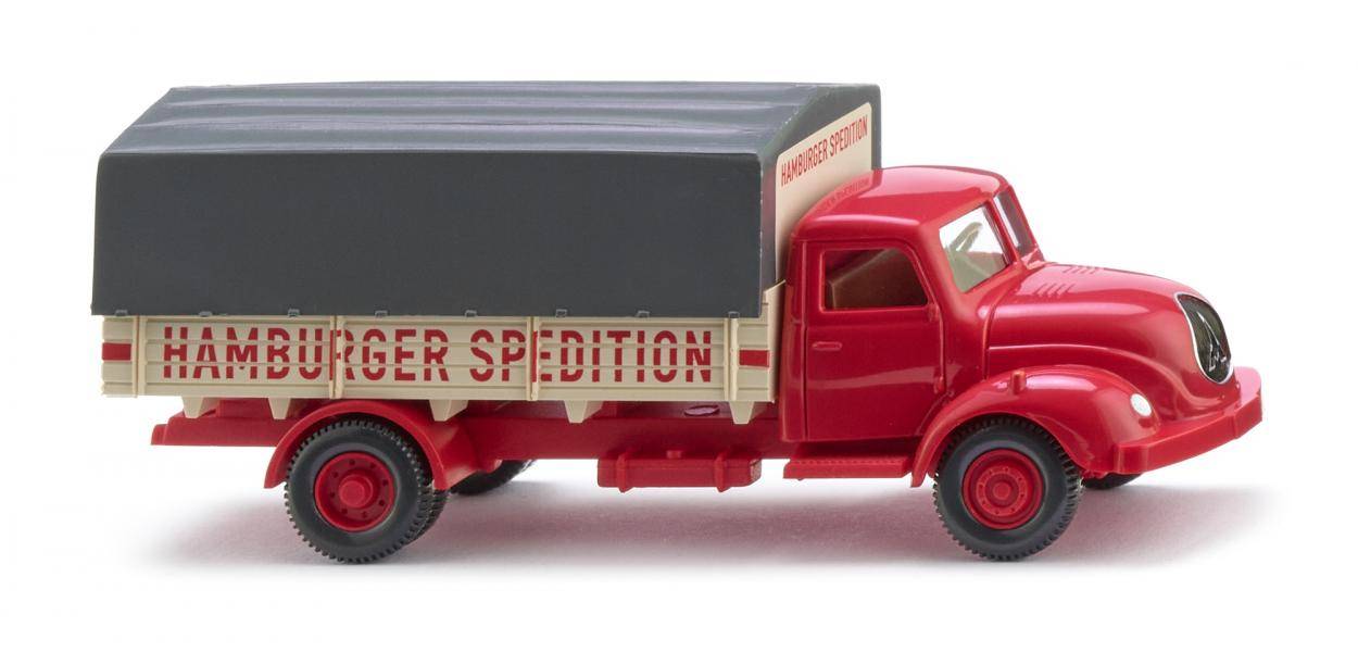 Wiking H0 (1:87) 042004 - Pritschen-Lkw (Magirus) "Hamburger Spedition" | Modellbahn | Modelleisenbahn