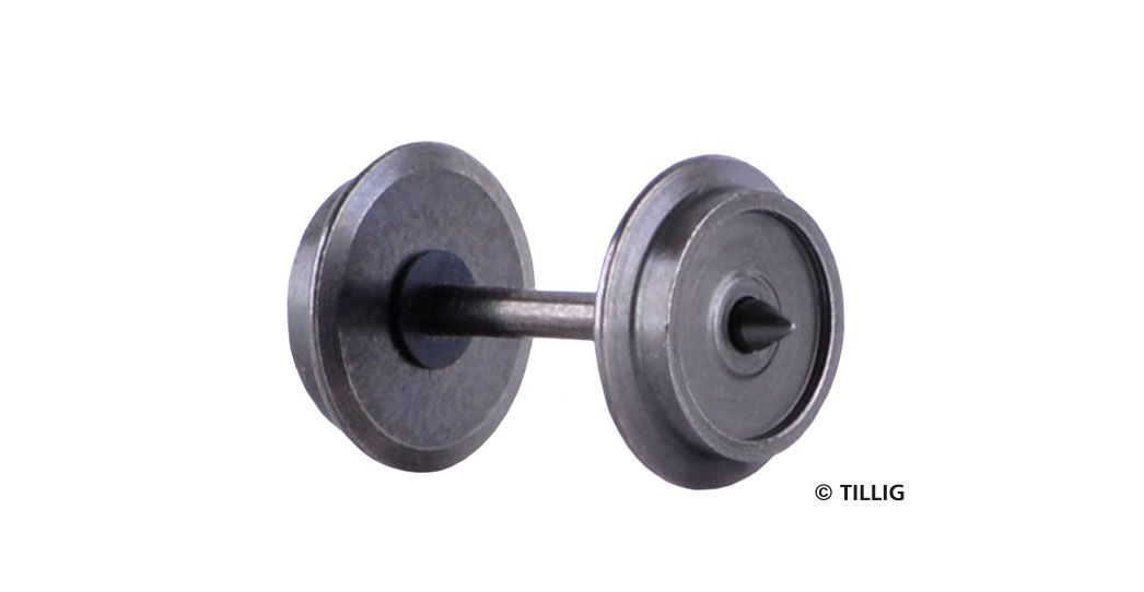 Tillig H0m 08894 - Scheibenradsätze für Personen-/Packwagen (8 Stück) | Modellbahn | Modelleisenbahn