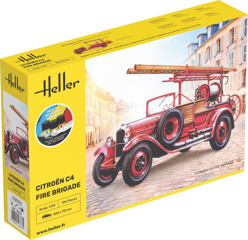 Heller 56733 - STARTER KIT Citroen C4 Fire Brigade | Modellbau