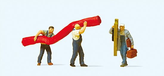 Preiser H0 (1:87) 10568 - H0 Handwerker,Teppich | Modellbahn | Modelleisenbahn