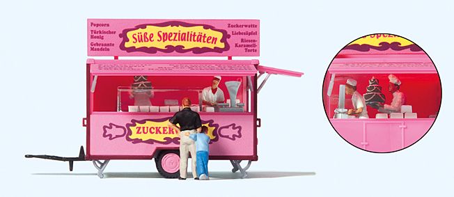 Preiser H0 (1:87) 10748 - Verkaufswagen Süßwaren | Modellbahn | Modelleisenbahn
