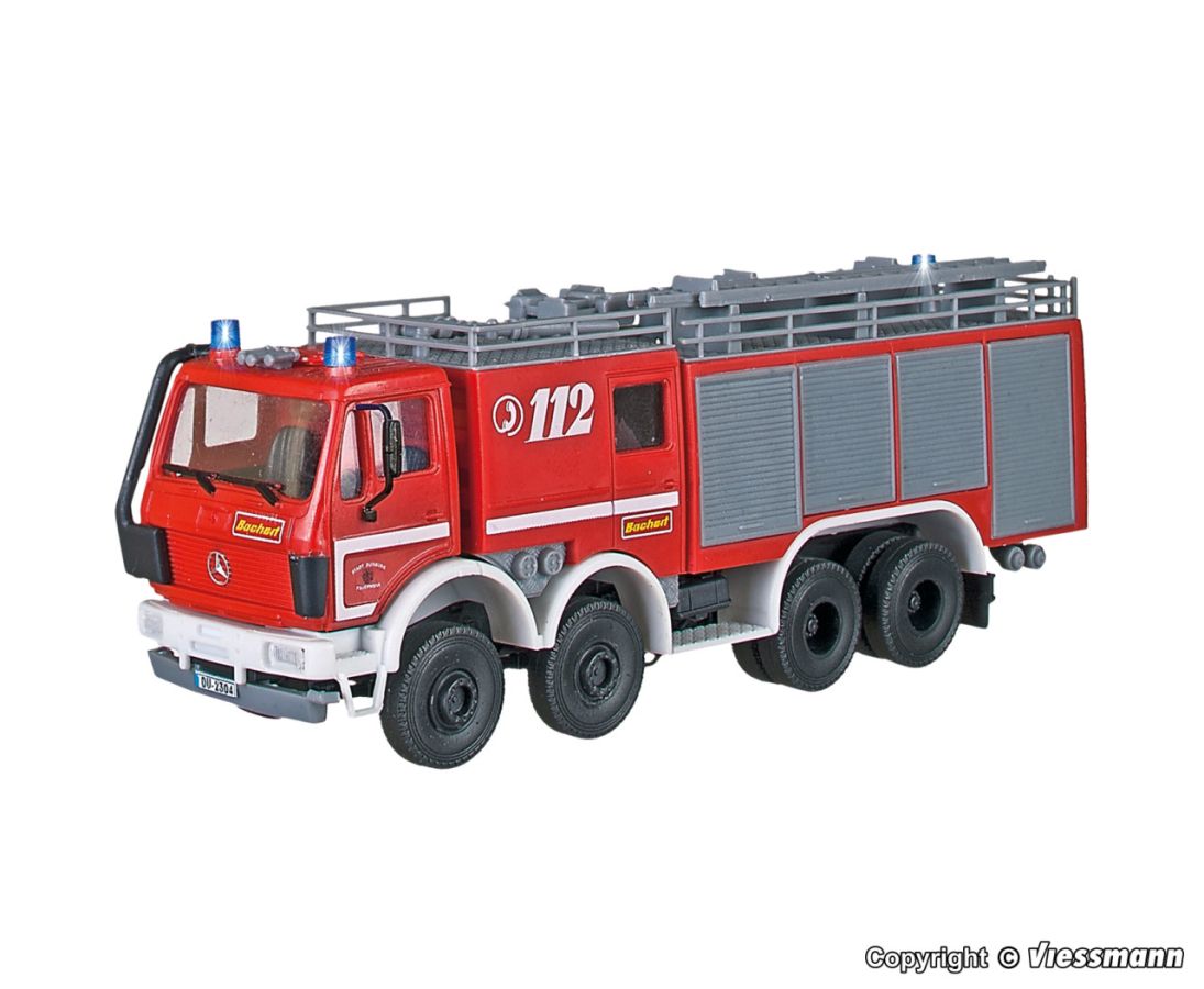 Viessmann H0 (1:87) 1125 - H0 Feuerwehr Löschwagen mit 3 Blaulichtern | Modellbahn | Modelleisenbahn