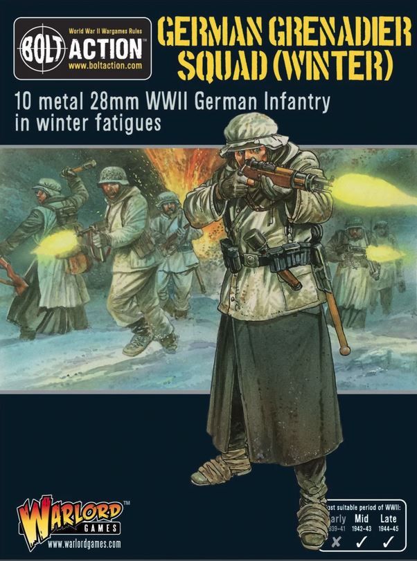 Warlord Games 402212002 - German Grenadiers in Winter Clothing | Tabletop