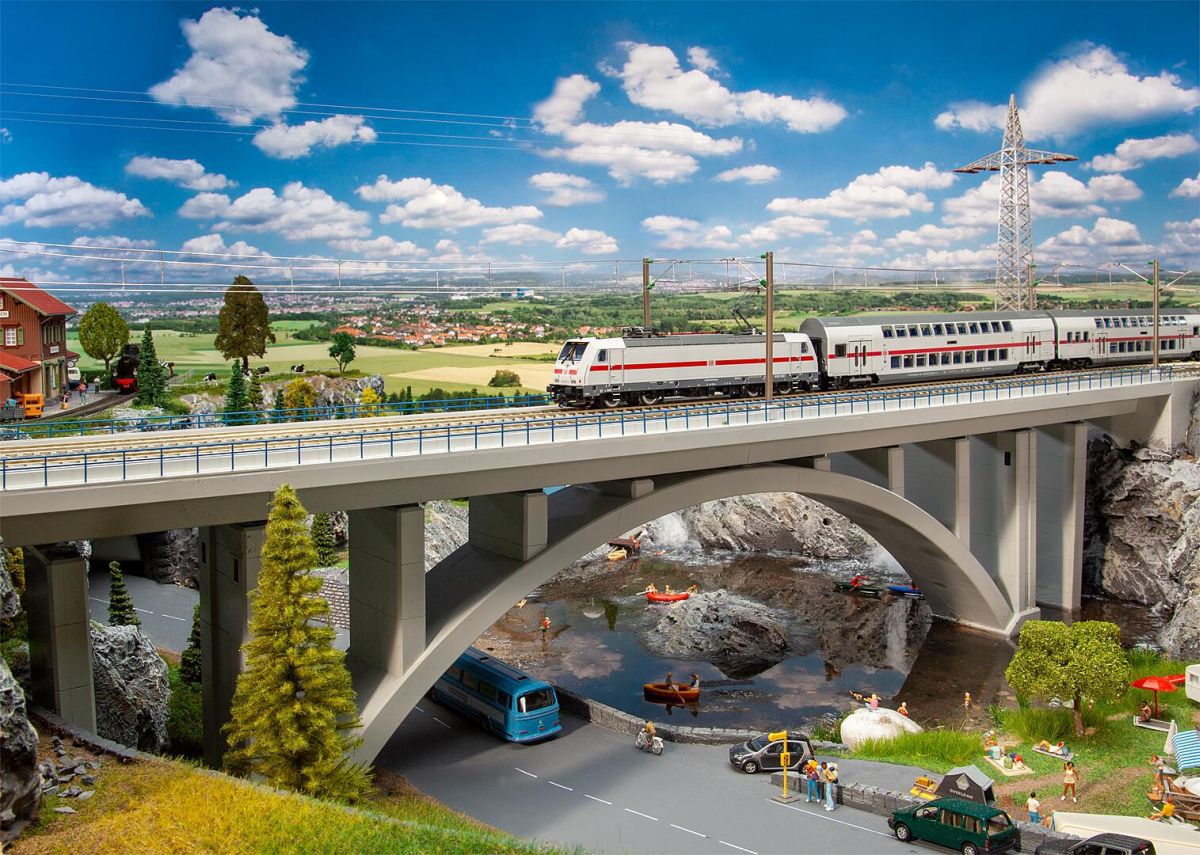 Faller H0 (1:87) 120505 - Moderne Bogenbrücke | Modellbahn | Modelleisenbahn