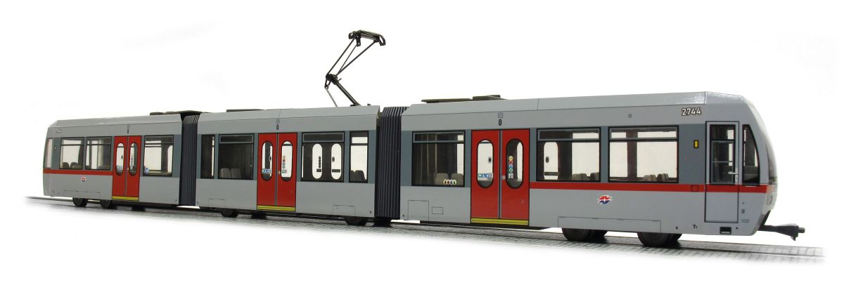 Halling H0 (1:87) WU6-U6G-M - T-Wagen U6 Wien, grau, mit Antrieb, Licht, NEM652 | Modellbahn | Modelleisenbahn