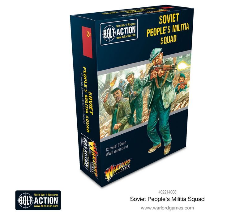 Warlord Games 402214008 - Soviet Peoples Militia squad | Tabletop