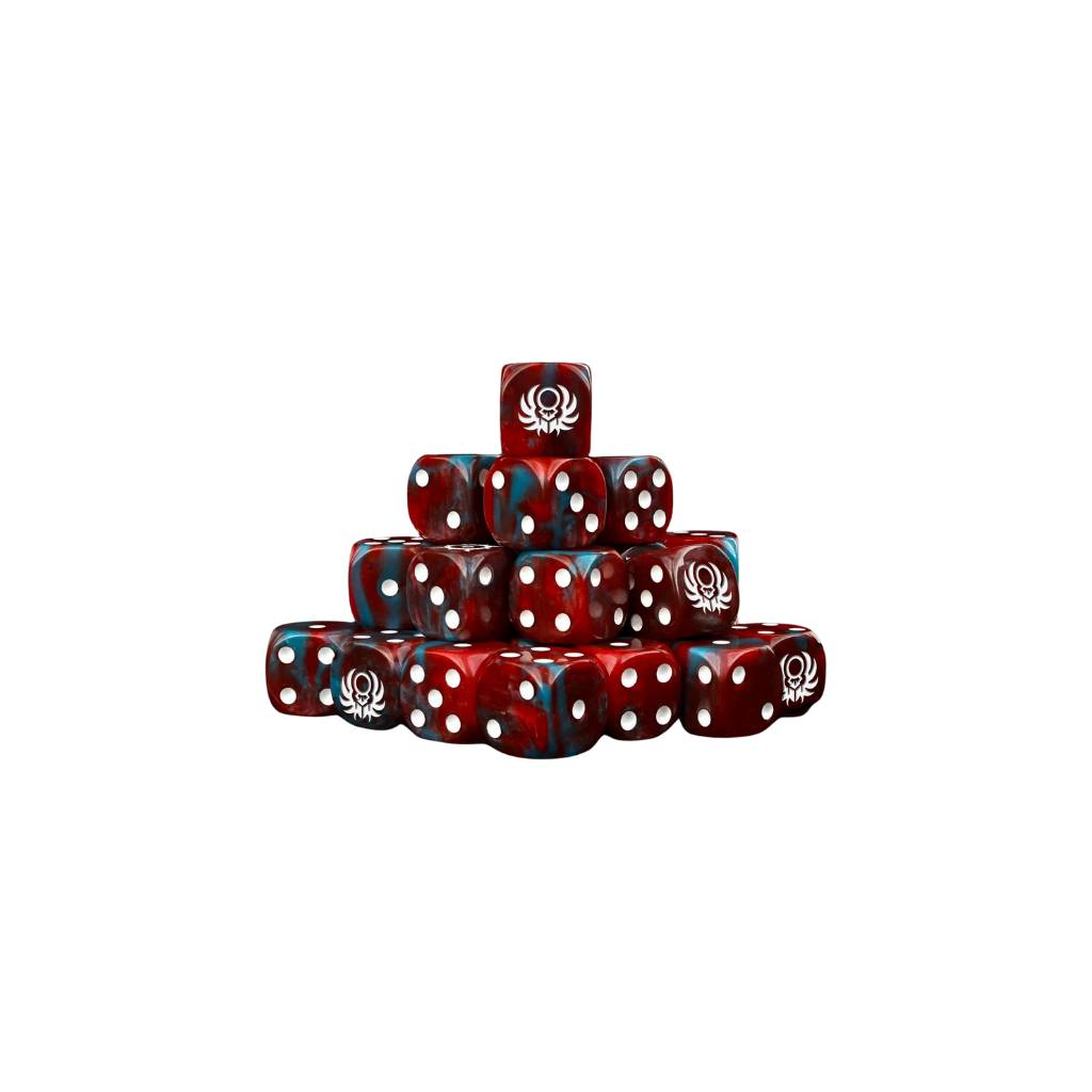 Baron of Dice CHAOS-TS-02-RD - Sun Scarab Red Round 16mm | Tabletop