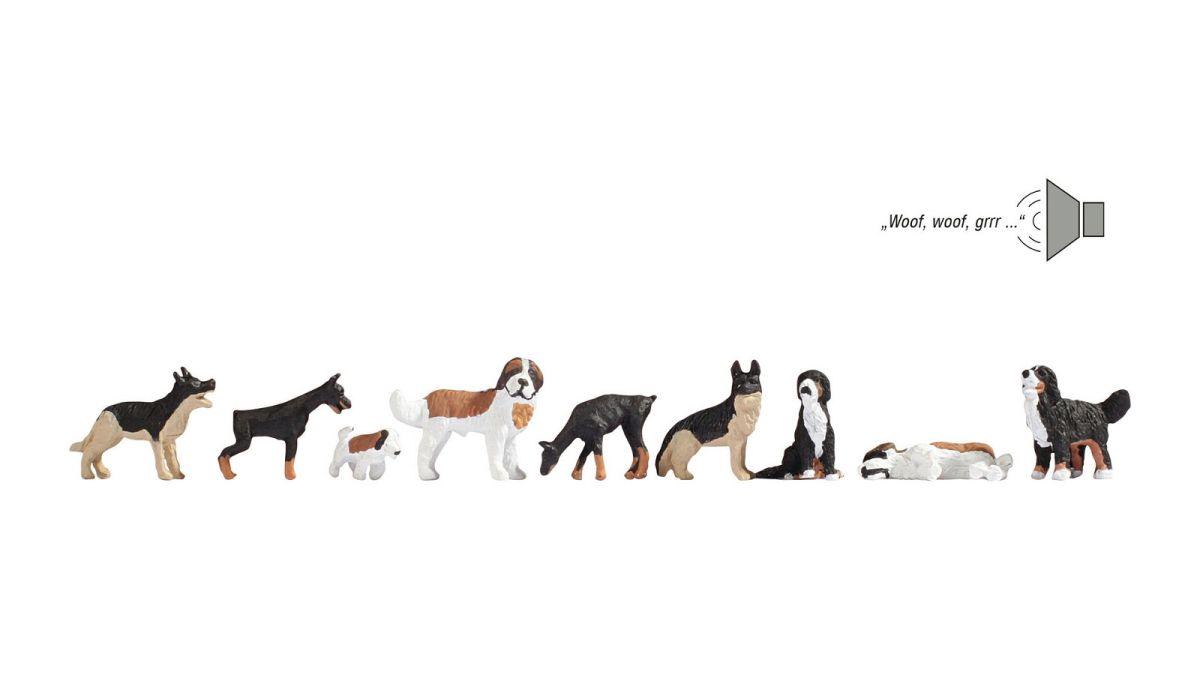 Noch H0 (1:87) 12852 - Hunde | Modellbahn | Modelleisenbahn