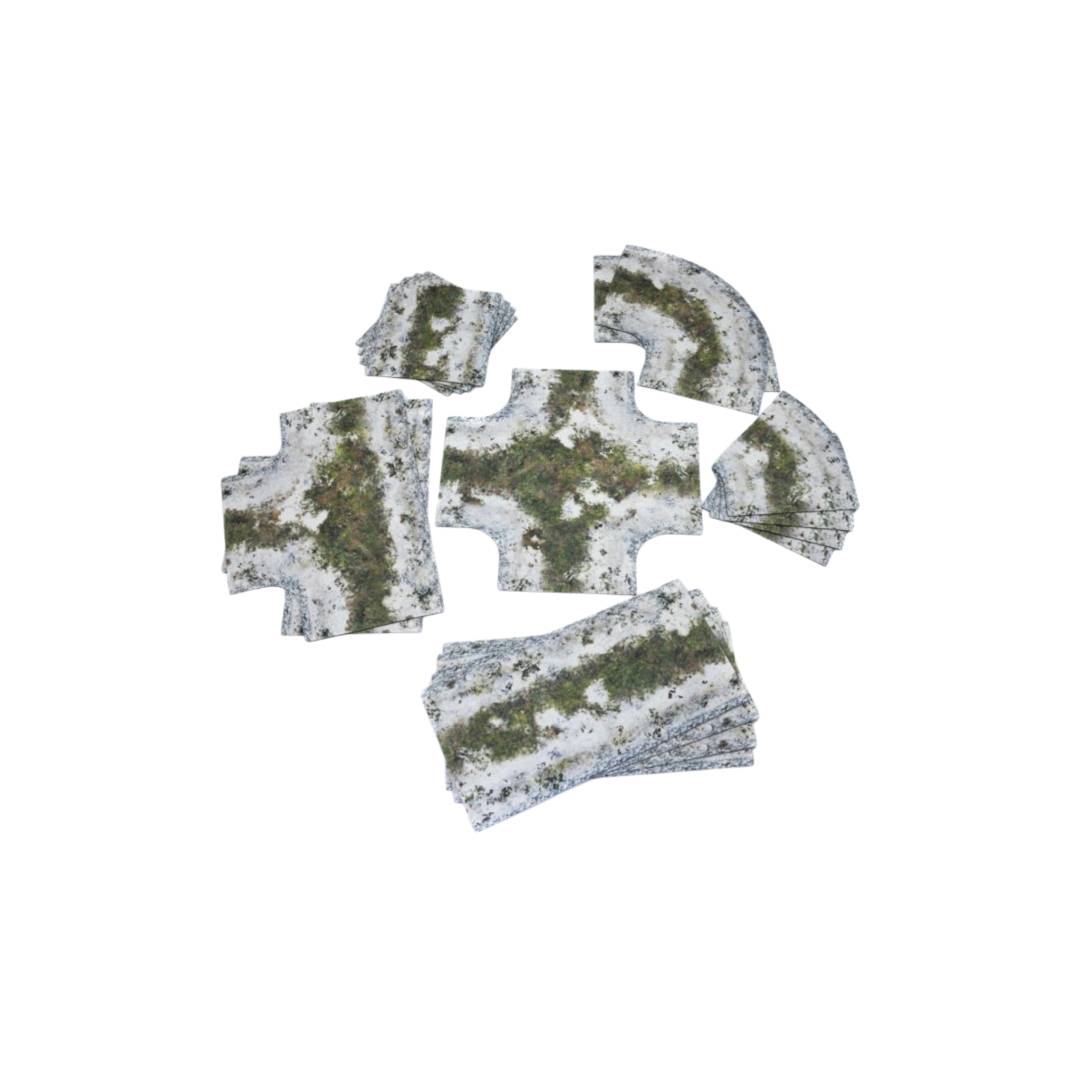 Playmats.eu T083 - Winter muddy Roads - Rubber 28mm | Tabletop