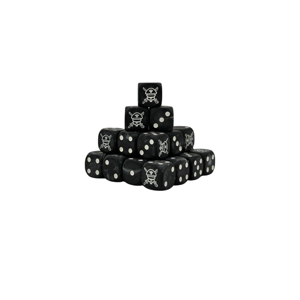 Baron of Dice SCI-IMP-GRD-13-RD - Military Sergeant Black Dice Round | Tabletop
