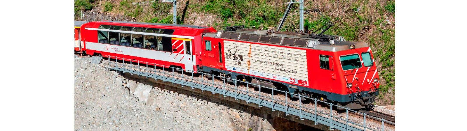 Bemo H0m 1362565 - MGB HGe 4/4 5 Zahnradlok "Matterhorn Story" | Modellbahn | Modelleisenbahn