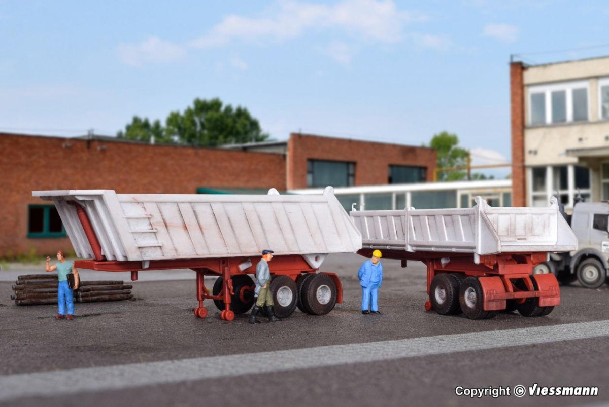 Kibri H0 (1:87) 14033 - Spur H0 MEILLER Auflieger MHKS 40/2 und MDKS 38/2 | Modellbahn | Modelleisenbahn