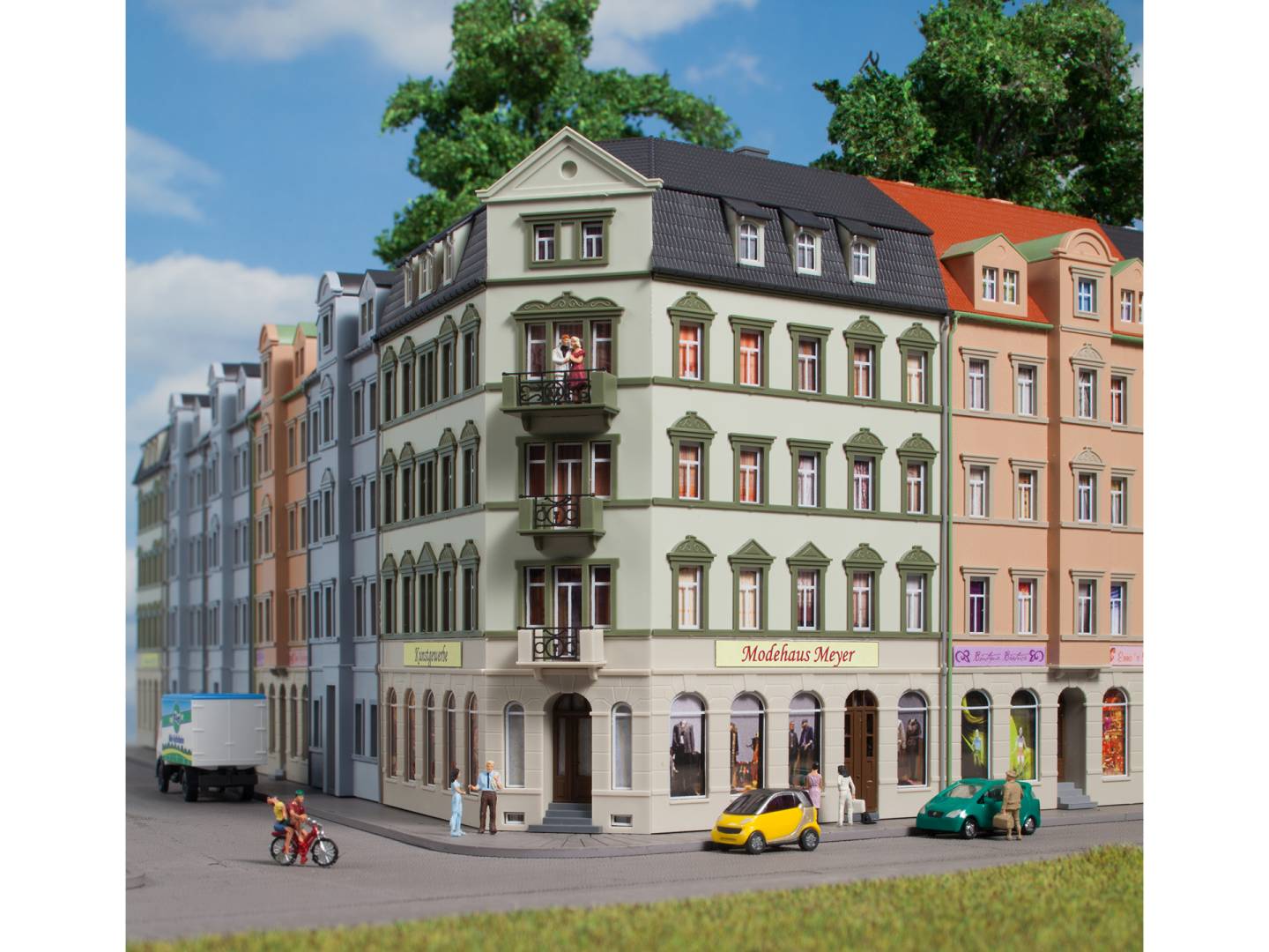 Auhagen N 14478 - Eckhaus Ringstraße 1 | Modellbahn | Modelleisenbahn