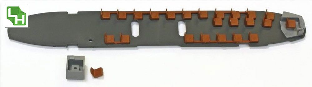 Halling H0 (1:87) WC1-INT - Inneneinrichtung für C1 Triebwagen | Modellbahn | Modelleisenbahn
