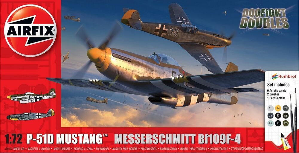 Airfix A50193 - P-51D Mustang vs Bf109F-4 Dogfight Double | Modellbau