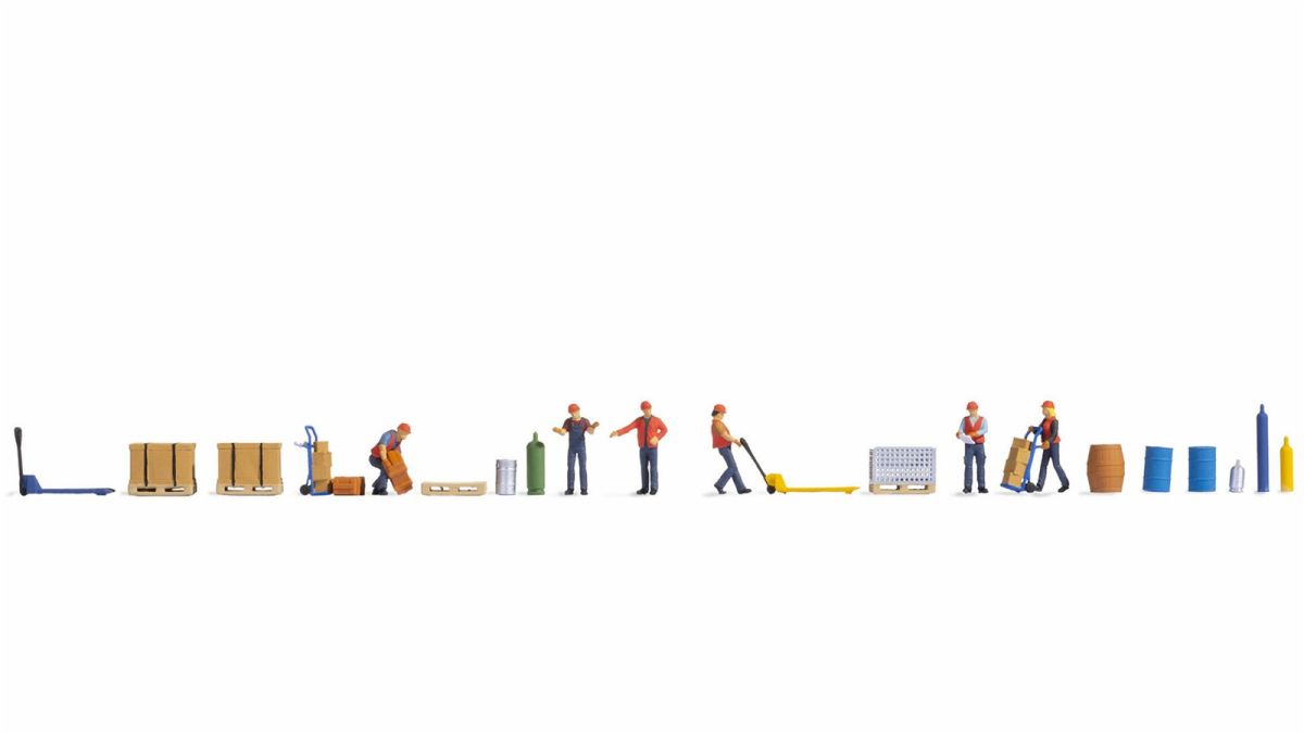 Noch H0 (1:87) 16266 - Figuren-Themenwelt Güterverladung | Modellbahn | Modelleisenbahn