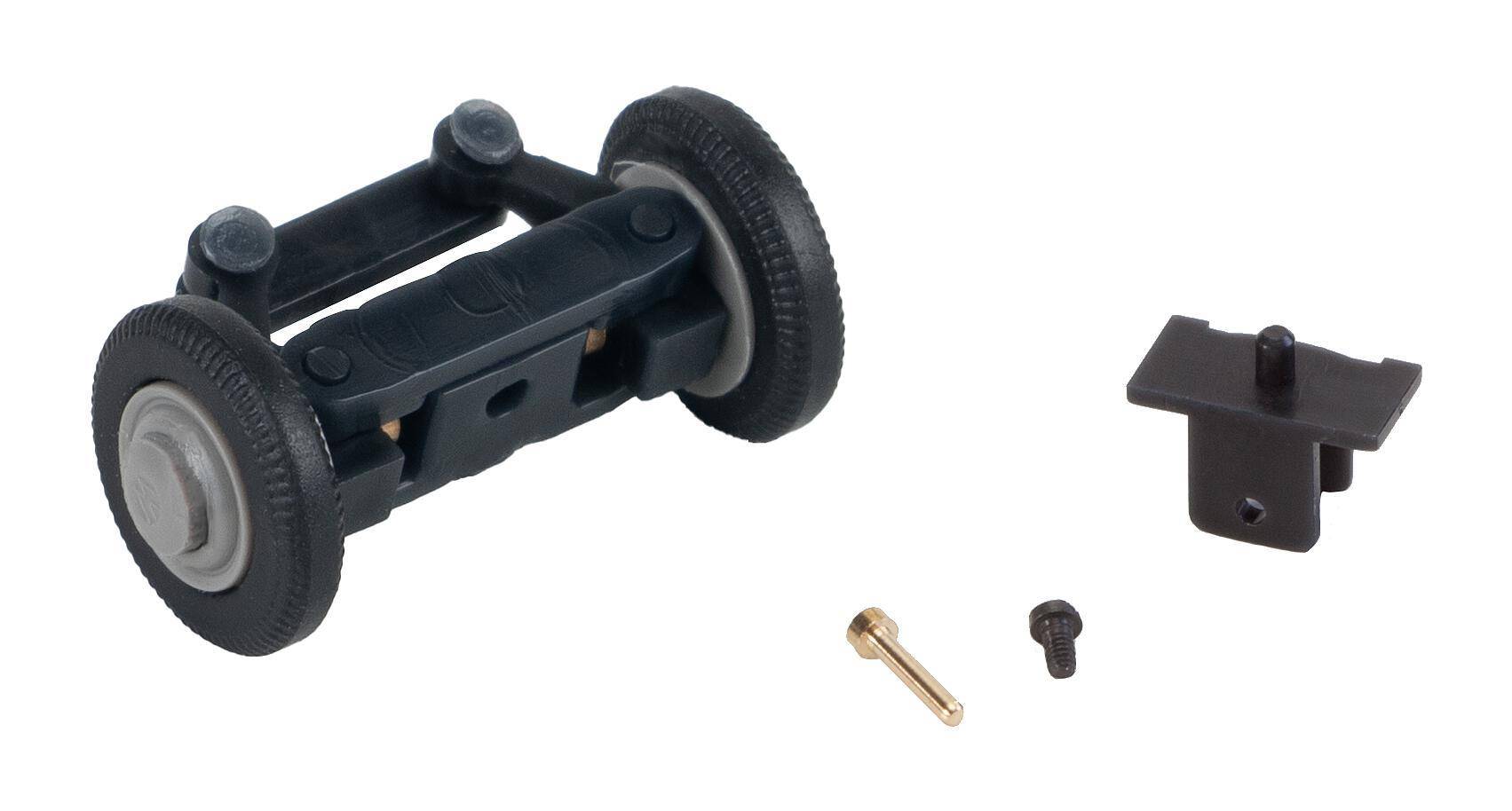 Faller H0 (1:87) 163020 - Vorderachse, komplett montiert für VW Käfer Grau | Modellbahn | Modelleisenbahn