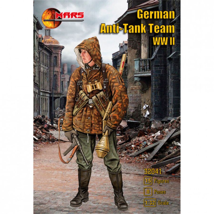 Mars Figures MS32041 - 1:32 German Anti Tank Team WWII | Modellbau