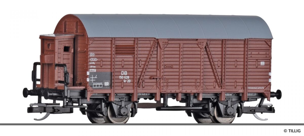 Tillig TT 17122 - Gedeckter Güterwagen DB | Modellbahn | Modelleisenbahn