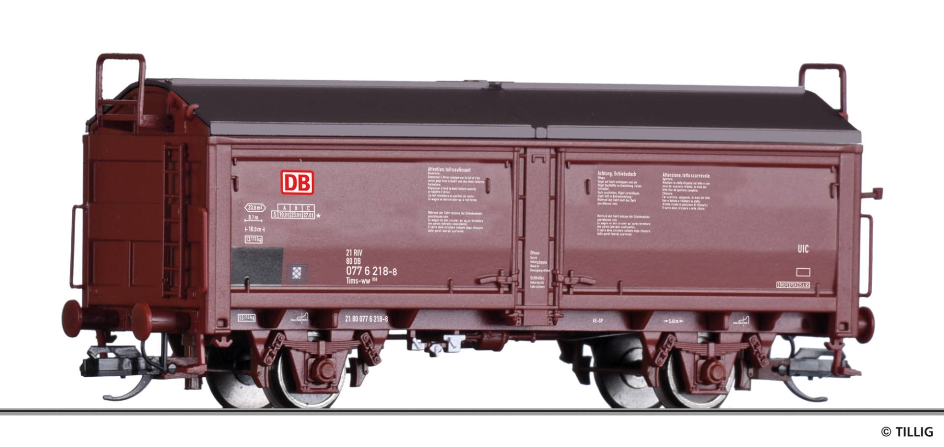 Tillig TT 17656 - Schiebedach-/Schiebewandwagen der DB AG | Modellbahn | Modelleisenbahn