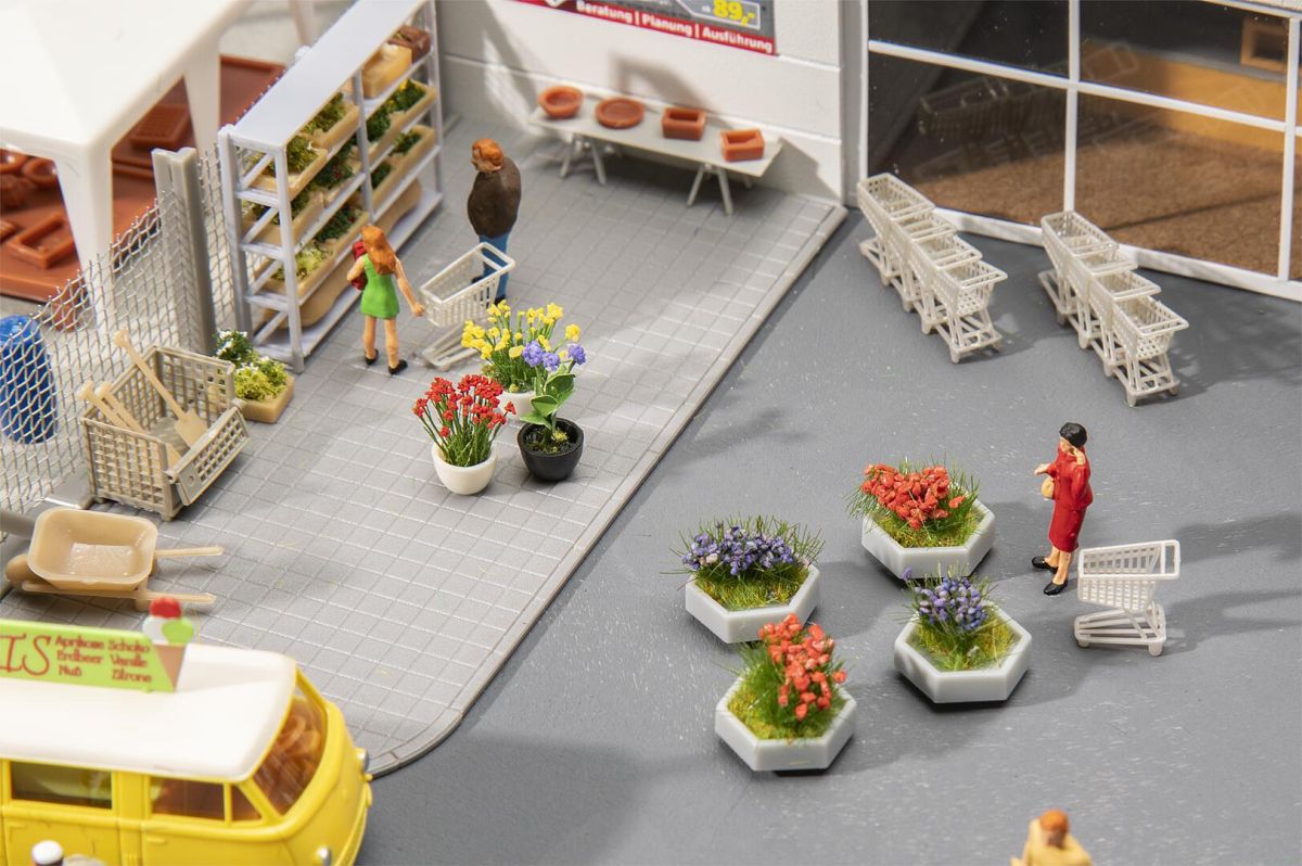 Faller H0 (1:87) 180352 - Ausgestaltungs-Set Baumarkt Modellbahn