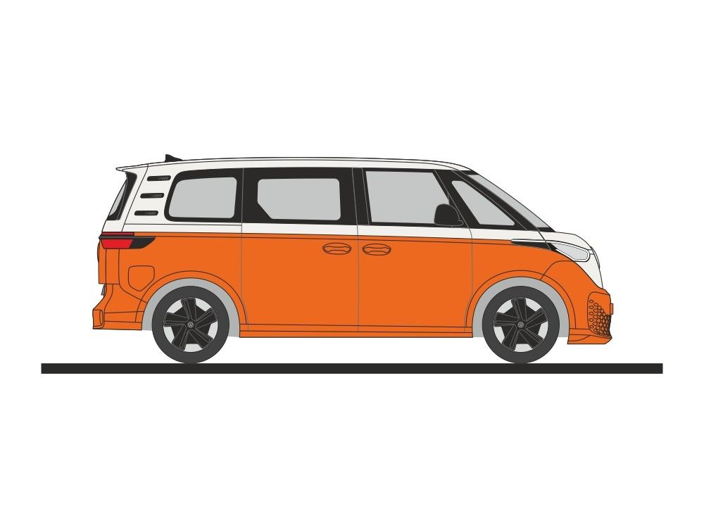 Rietze H0 (1:87) 21916 - Volkswagen ID. Buzz People candy weiß/orange metallic 1:87 | Modellbahn | Modelleisenbahn
