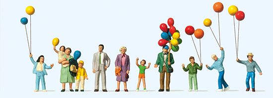 Preiser H0 (1:87) 24659 - H0 Ballonverkauf | Modellbahn | Modelleisenbahn