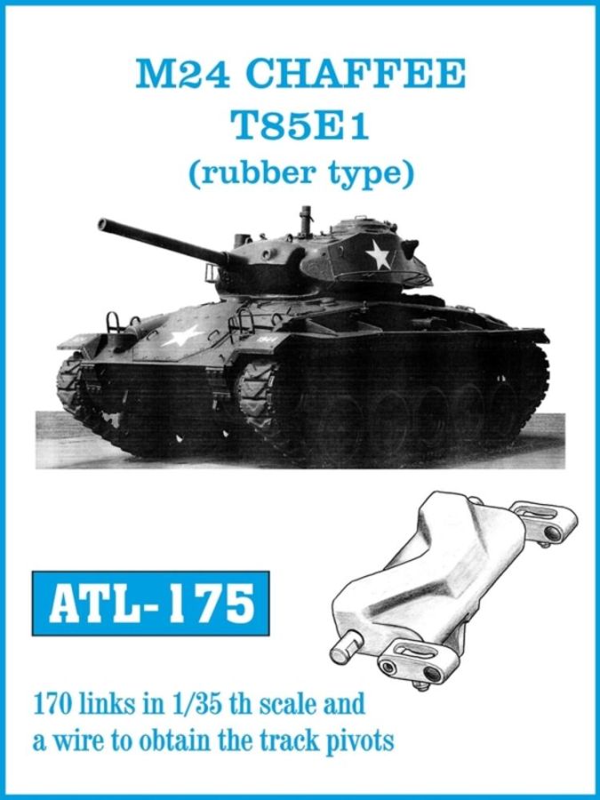 Friulmodel ATL-175 - Tracks for M24 CHAFFEE T85E1 (rubber type) | Modellbau
