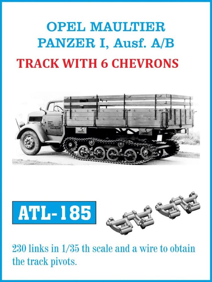 Friulmodel ATL-185 - Tracks for OPEL MAULTIER / PANZER I. Ausf. A/B | Modellbau