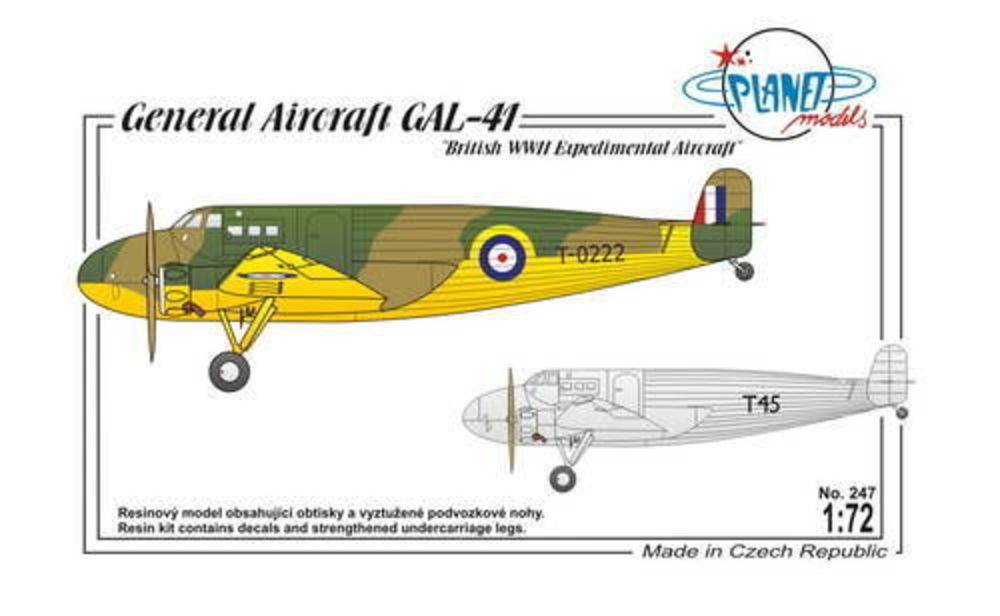 Planet Models 129-PLT247 - General Aircraft GAL-41 in 1:72 | Modellbau