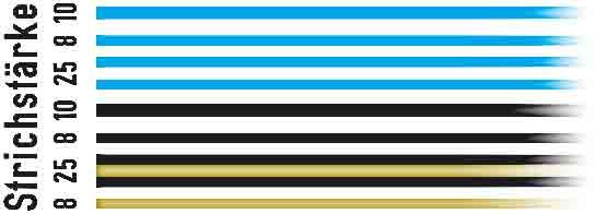 Weinert 0 2784 - Zierliniensatz blau, schwarz, beige | Modellbahn | Modelleisenbahn