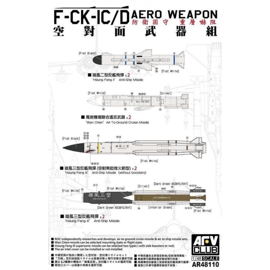 AFV-Club AR48110 - F-CK-IC/D AERO WEAPON in 1:48 | Modellbau