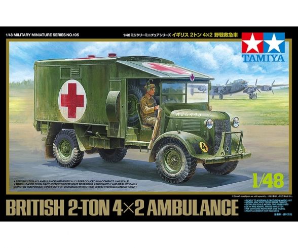 Tamiya 300032605 - 1:48 Brit. 2to. 4x2 Krankenwagen | Modellbau