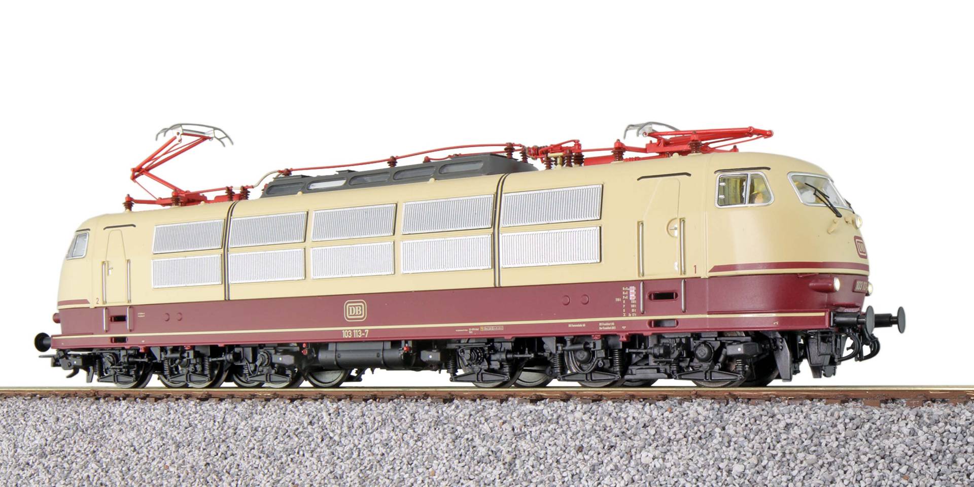 ESU H0 (1:87) 31176 - E-Lok, H0, BR 103, 103 113 DB, TEE, Ep VI, Vorbildzustand um 2020, LokSound, Pantograph, DC/AC | Modellbahn | Modelleisenbahn
