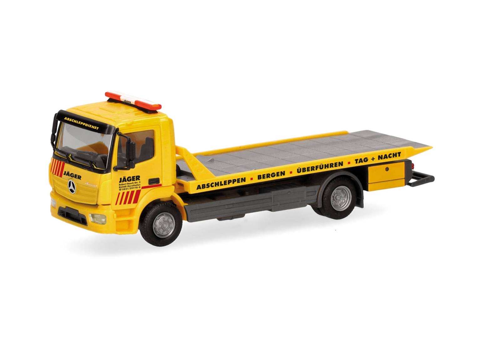 Herpa H0 (1:87) 319843 - Mercedes-Benz Atego 13 platform rescue vehicle truck "Jäger" | Modellbahn | Modelleisenbahn