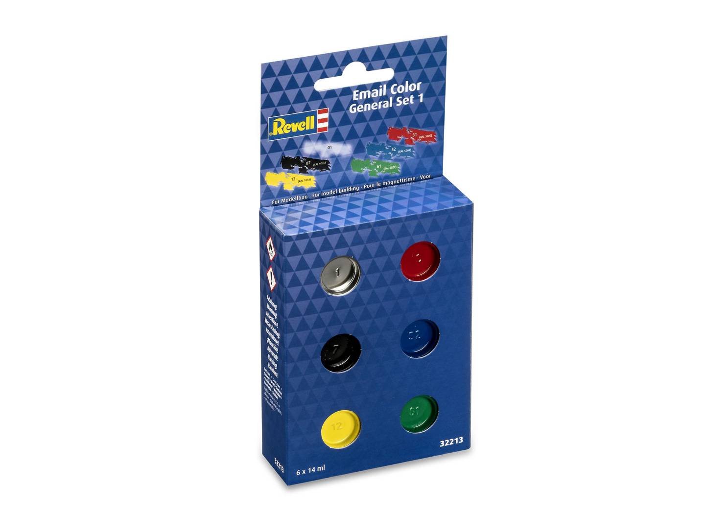 Revell 32213 - Email Color - General Set 1 - Gloss (6x 14ml) Revell Modellbau-Farbe auf Kunstharzbasis | Modellbau