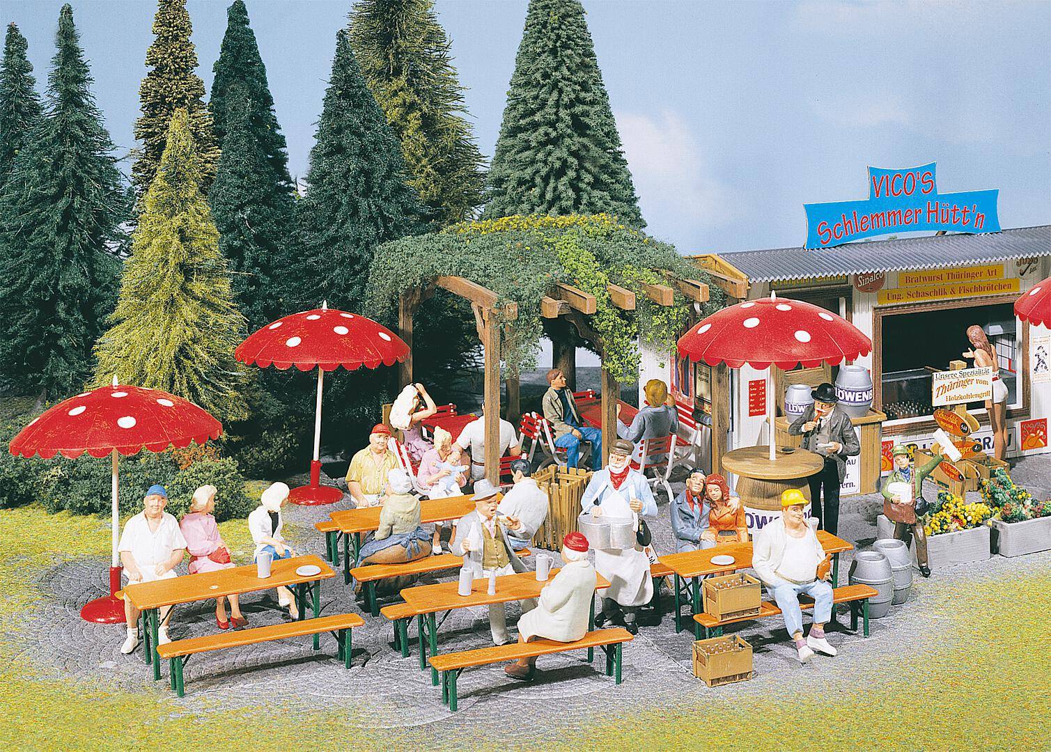 Pola G 331765 - Biergarten-Set | Modellbahn | Modelleisenbahn