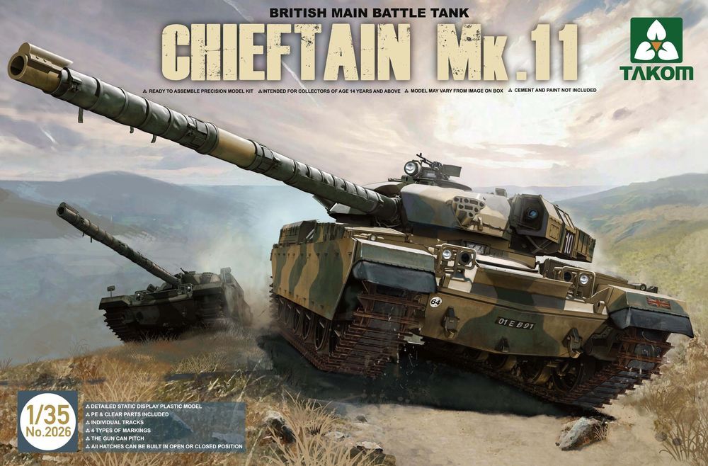Takom TAK2026 - British Main Battle Tank Chieftain Mk.11 in 1:35 | Modellbau