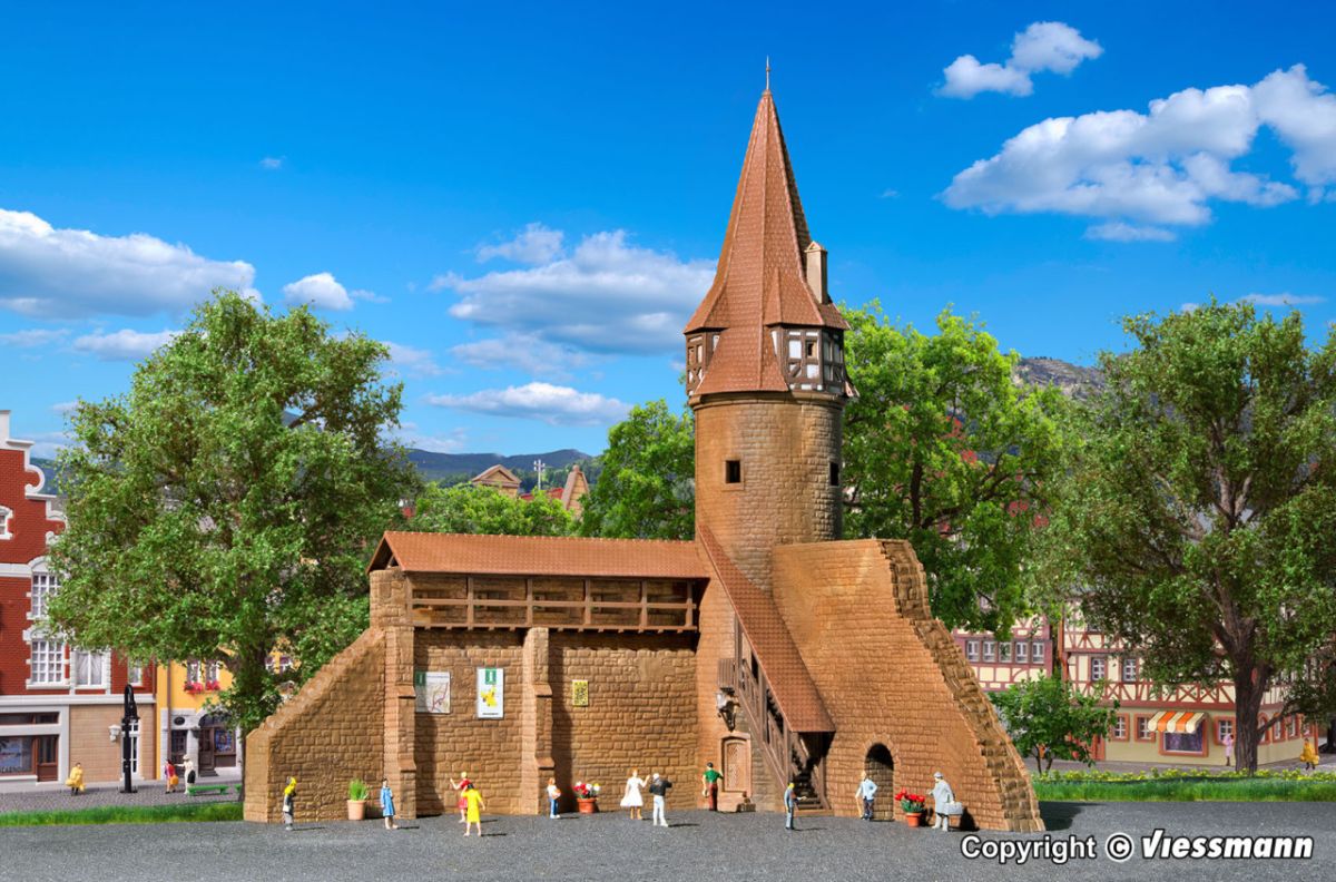 Kibri N 37109 - Rundturm mit Mauer in Marktbreit | Modellbahn | Modelleisenbahn