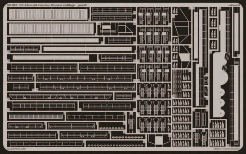 Eduard Accessories 53007 - Flugzeugträger USS Hornet CV 8 Fotoätzsatz für Reling in 1:350 | Modellbau