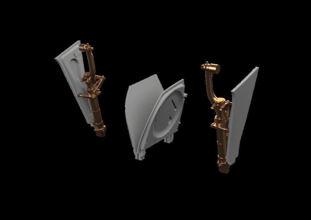 Eduard Accessories 648994 - P-51B/C undercarriage legs BRONZE EDUARD | Modellbau