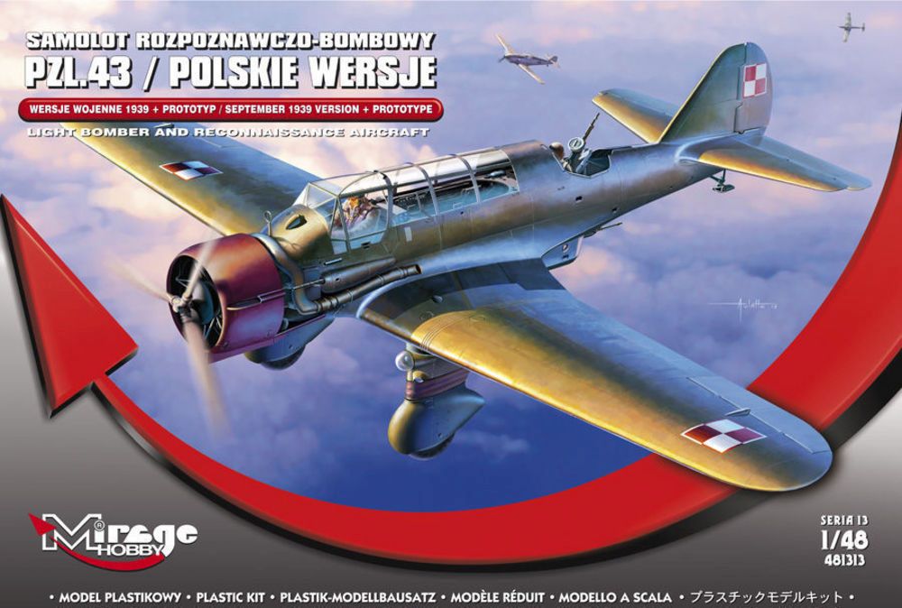 Mirage Hobby 481313 - PZL.43 "September 1939 VER.+Prototype" in 1:48 | Modellbau