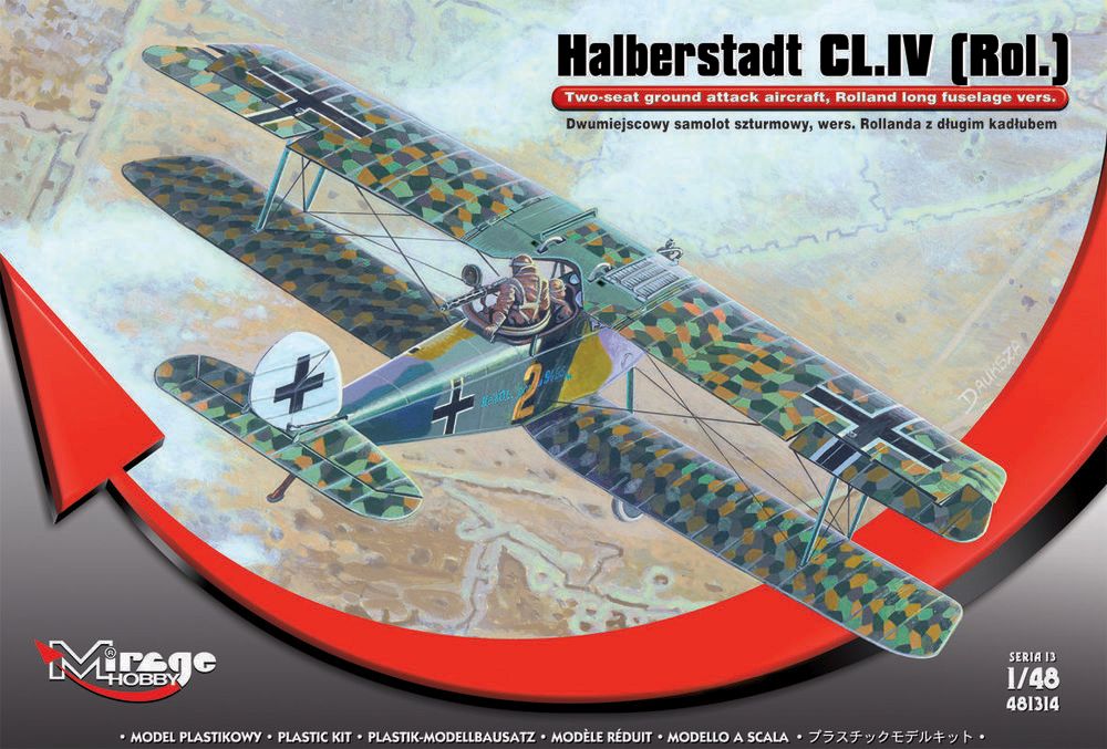 Mirage Hobby 481314 - Halberstadt CL.IV(Rol)Twi-seat ground su in 1:48 | Modellbau