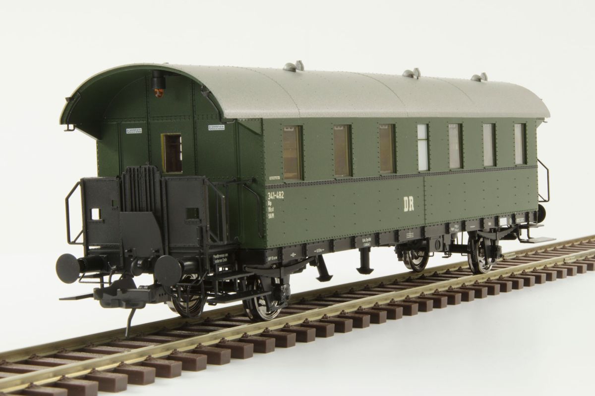 Lenz 0 41121-02 - Donnerbüchse 2. Kl, DR, Ep.3, RAL 6007 | Modellbahn | Modelleisenbahn
