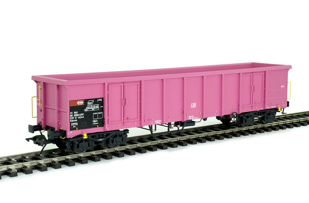 Lenz 0 42142-05 - Hochbordwagen Eanos, SBB, pink | Modellbahn | Modelleisenbahn