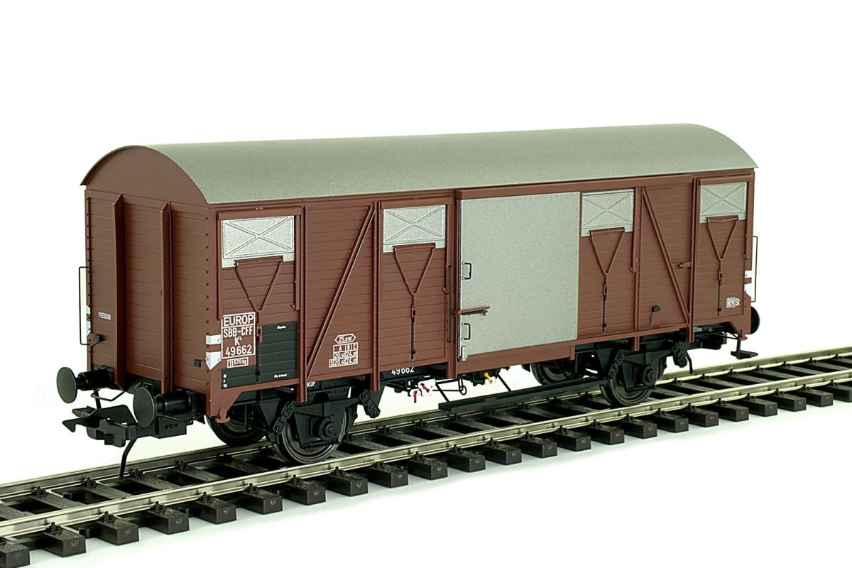 Lenz 0 42246-02 - Güterwagen K4, Stahldach, SBB, Ep.3, Nr.49662 | Modellbahn | Modelleisenbahn