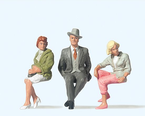 Preiser G 45036 - LGB Sitzende Personen | Modellbahn | Modelleisenbahn