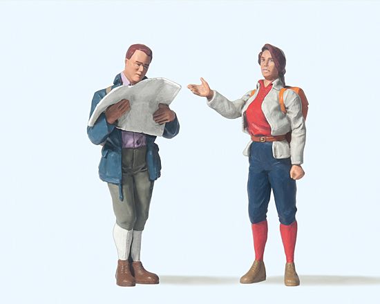 Preiser G 45119 - LGB Stehende Wanderer | Modellbahn | Modelleisenbahn