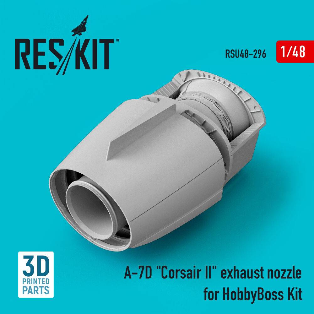 ResKit Models RSU48-0296 - A-7D Corsair II exhaust nozzle for HobbyBoss kit (3D Printed) | Modellbau